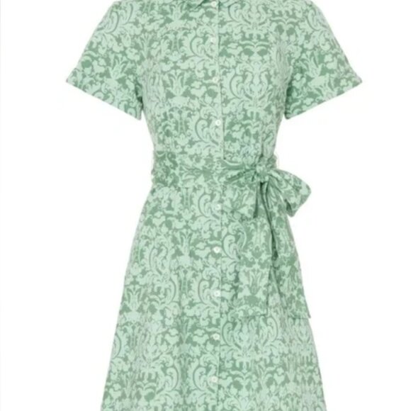 Hill House Dresses & Skirts - Hill House Home The Laura Green Patterned Shirt Dress
